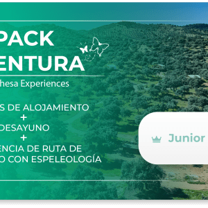 [Pack Aventura] 2 noches + desayuno + Experiencia de ruta de senderismo con espeleología – Junior Suite [4 pax]