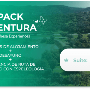 [Pack Aventura] 2 noches + desayuno + Experiencia de ruta de senderismo con espeleología – Suite [2 pax]
